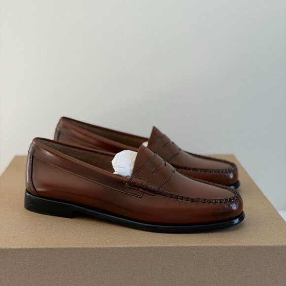 G.H. Bass Whitney Weejuns Penny Loafers in Cognac, Size 7 - Picture 2 of 10